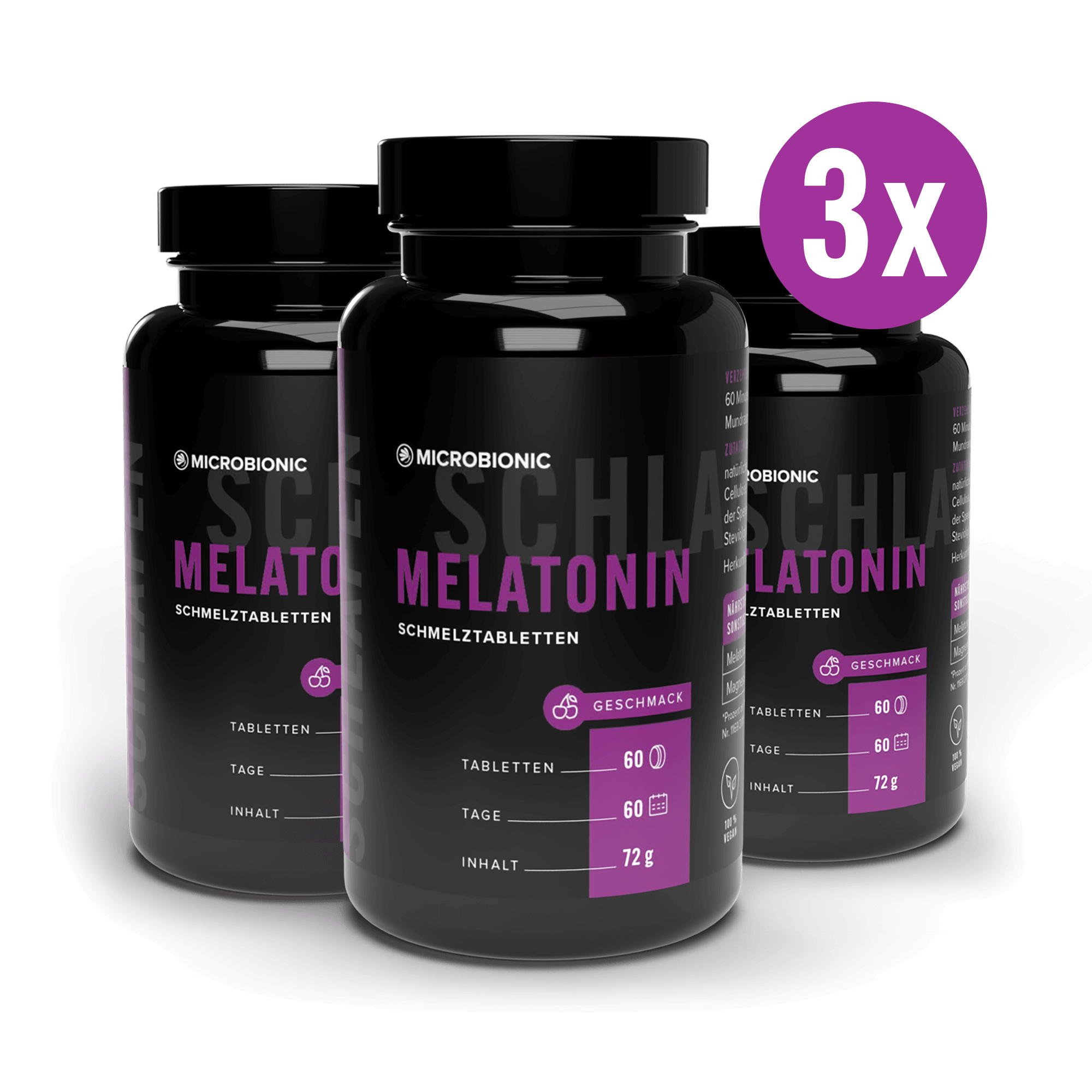 Melatonin Schmelztabletten 3er Set