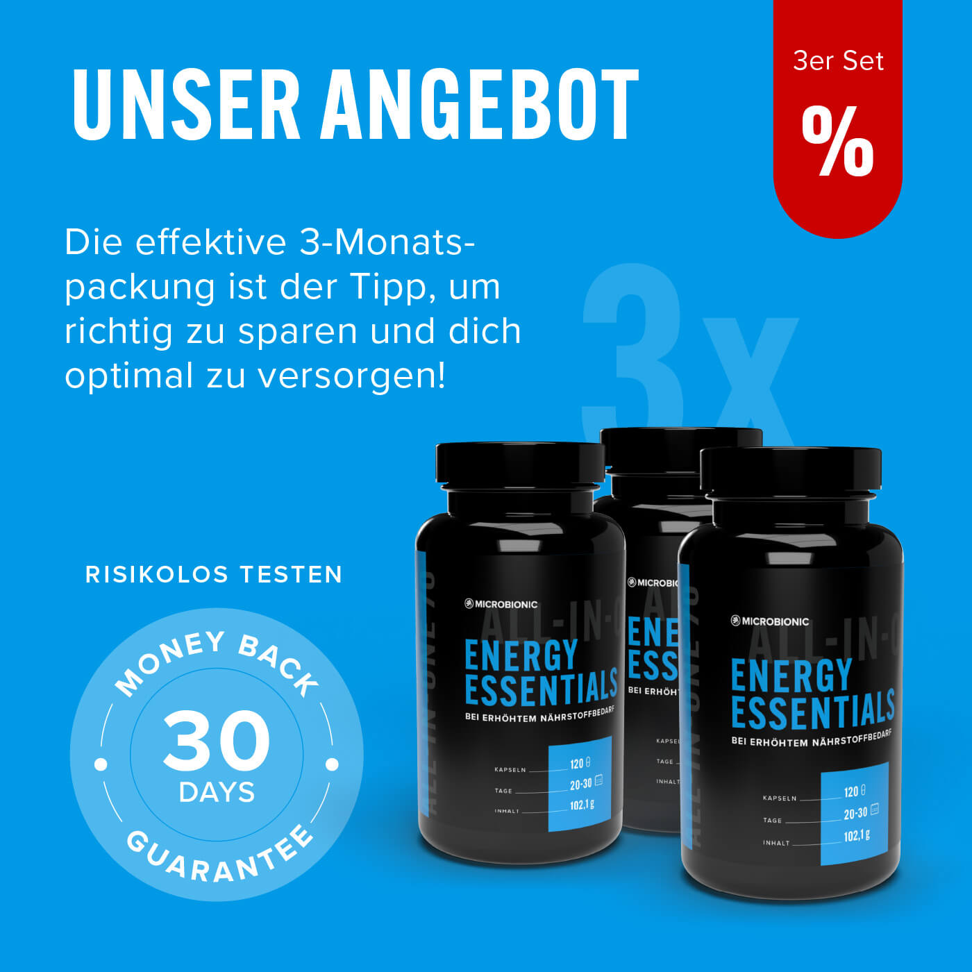 Energy Essentials im 3er-Set